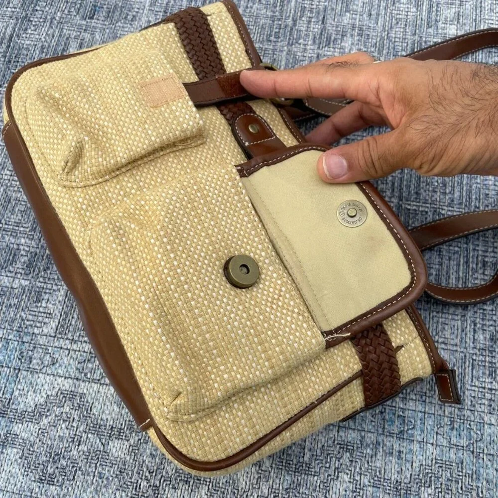 Women Shoulder Bag Brown Tan Tone Fashion Unbranded Handbag Multiple Compartment